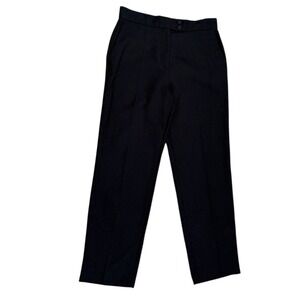 Sandro Paris Navy Tailored Trousers Womens Size 10 EU42 Woven Dress Pants